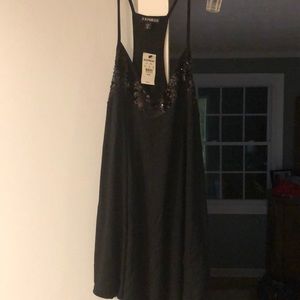 Black halter top- M